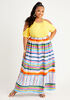 Striped Cotton Maxi Skirt, Multi image number 2