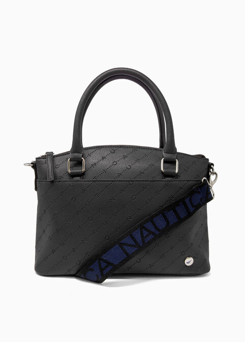 Trendy Designer Nautica Set Adrift Satchel Luxe Faux Leather Handbag image number 0