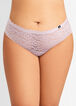 Floral Lace Hipster Thong, Lavender Field image number 1
