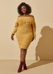 Fringed Sweater Dress, Pale Gold image number 4