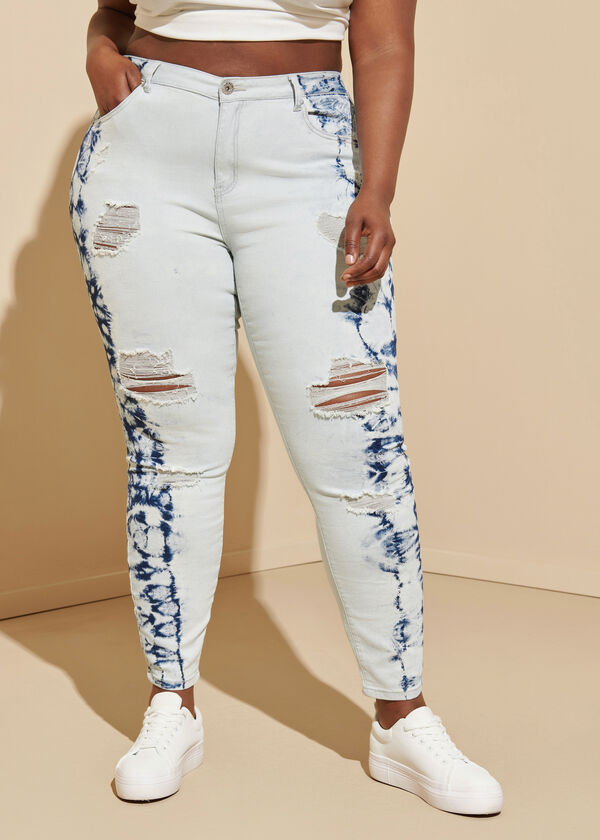 Plus Size Mid Rise Skinny Jeans Mid Stretch Denim Jeggings