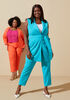 Mid Rise Crepe Ankle Pants, BlueBird image number 4