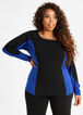 Signature Colorblock Knit Top, Sodalite image number 0