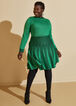Plus Size knit skirt plus size pull on skirt a line flared skirt set image number 0