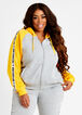 Plus Size Love Wins Graphic Colorblock Athleisure Hoodie Joggers Set image number 0
