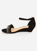 Sole Lift Faux Wide Width Wedges, Black image number 1