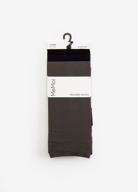 Essential Three Pair Trouser Socks, Multi image number 1