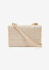 Basketweave Box Shoulder Bag, Nude image number 1
