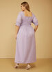 Shirred Linen Blend Maxi Dress, Viola image number 1