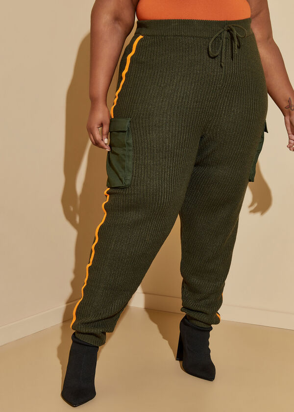 Ribbed Cargo Joggers, Deep Depths image number 4
