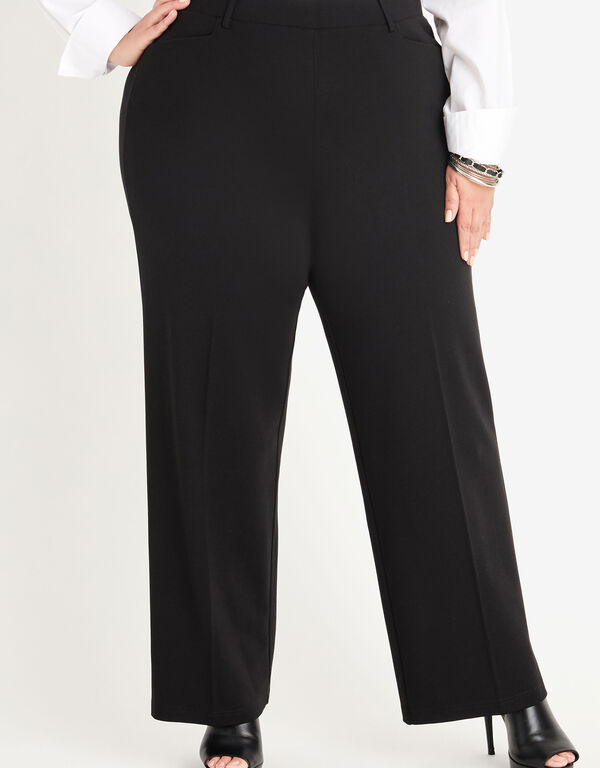 Short Power Ponte Trousers, Black image number 0