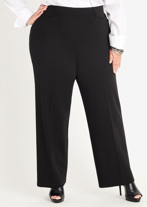 Short Power Ponte Trousers, Black image number 0