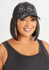 Crystal Embellished Baseball Hat, Black image number 0
