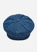 Rhinestone Denim Cabbie Hat, Denim image number 3