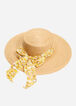 Status Scarf Raffia Panama Hat, Natural image number 0