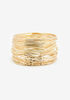 Gold Thin Bracelet Set, Gold image number 0