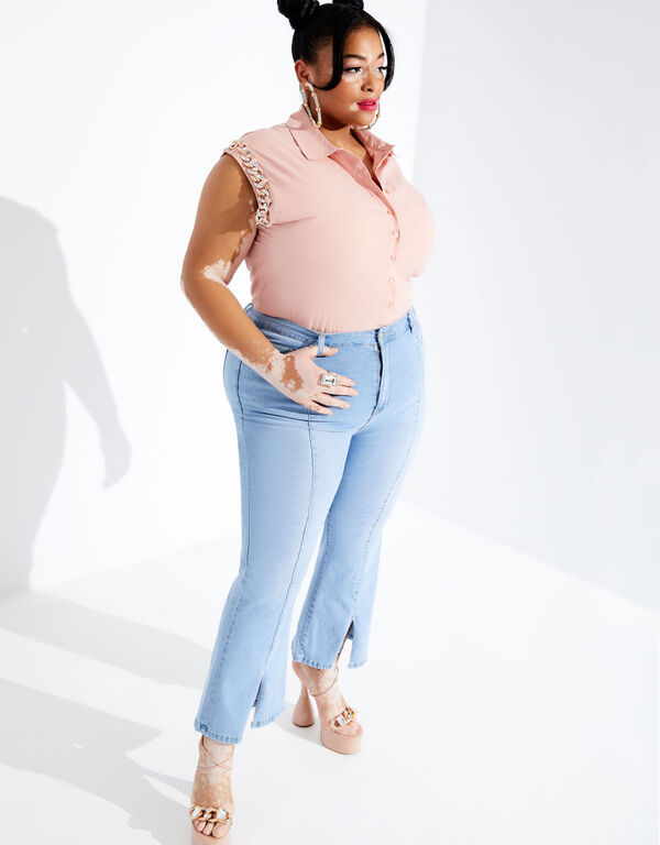 The Aneisha Top, Pale Pink image number 0