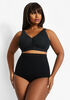 Seamless High Waist Shaping Brief, Black image number 2