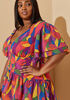 Printed Tiered Midaxi Dress, Multi image number 2