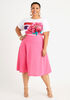 Draped High Waist Crepe Skirt, Fandango Pink image number 2
