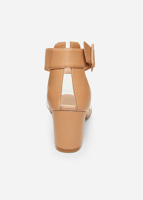 Wide Width Ankle Strap Sandals, Nude image number 3