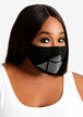 Rhinestone Fashion Face Mask Set, Black image number 0