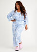 Aria Paisley Cotton 2PC Pajama Set, Blue image number 2