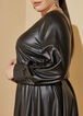 Coated Asymmetric A Line Dress, Black image number 3