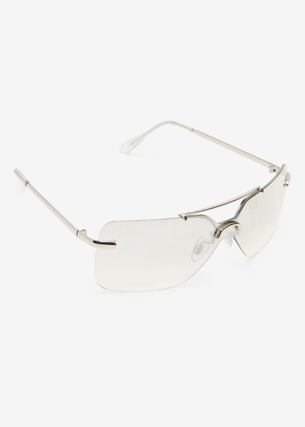 Rimless Tinted Sunglasses, Silver image number 2