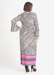 Striped Wrap Maxi Dress, Multi image number 1