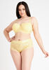 Lace Cheeky Hipster Boyshort Panty, Yellow image number 0