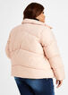 Zip Front Short Puffer Coat, Pink image number 1
