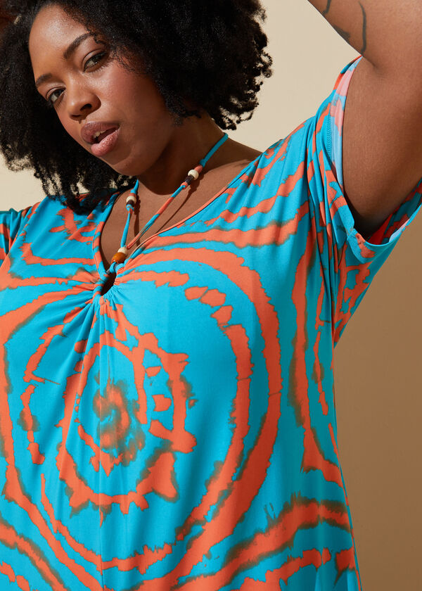 Printed Bead Embellished Jumpsuit, Multi image number 2