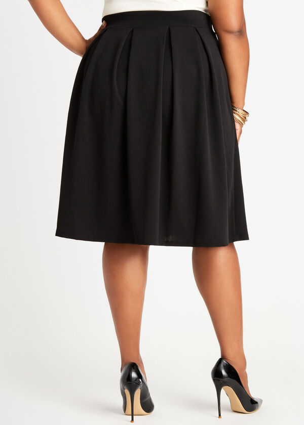 Black Box Pleat Skirt, Black image number 1