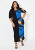 Printed Stretch Jersey Maxi Dress, Multi image number 0