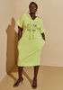 Grace & Mercy Graphic Hooded Dress, Bright Chartreuse image number 0