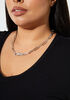 Infinity Pave Silver Tone Necklace, Silver image number 2