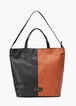 London Fog Laura Faux Leather Tote, Black Combo image number 0