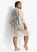 Brocade Swim Cover Up, Gold image number 1