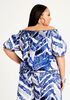 Abstract Print Peasant Blouse, Sodalite image number 1