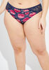 Micro and Lace Cheeky Panty, Navy image number 1
