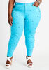 Pearl Front High Waist Skinny Jean, SCUBA BLUE image number 0