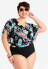Plus Size Tummy Control Swimsuit Plus Size One Piece Swimsuit image number 0