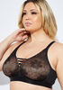 Lace And Mesh No Wire Bra, Black image number 2