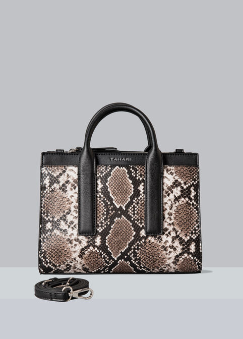 Trendy Tahari Career Satchel Chic Faux Leather Stylish Handbags image number 0