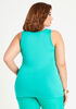 The Easy Basic Knit Tank, DEEP GREEN image number 1