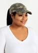 Distressed Camo Ponytail Cap, Olive image number 0
