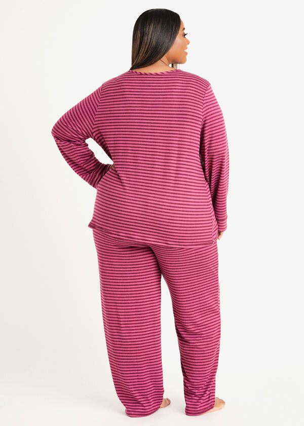 Company Ellen Tracy Pajama Set, Very Berry image number 1