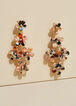 Flower Beaded Dangle Earrings, Multi image number 1