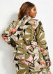 Abstract Floral Notch Lapel Blazer, Dusty Olive image number 1